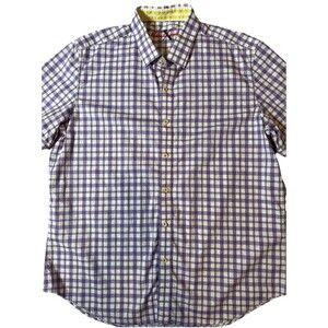 Robert Graham X Collection Men Sz 2XL XXL Button Up‎ Shirt Purple Check EUC